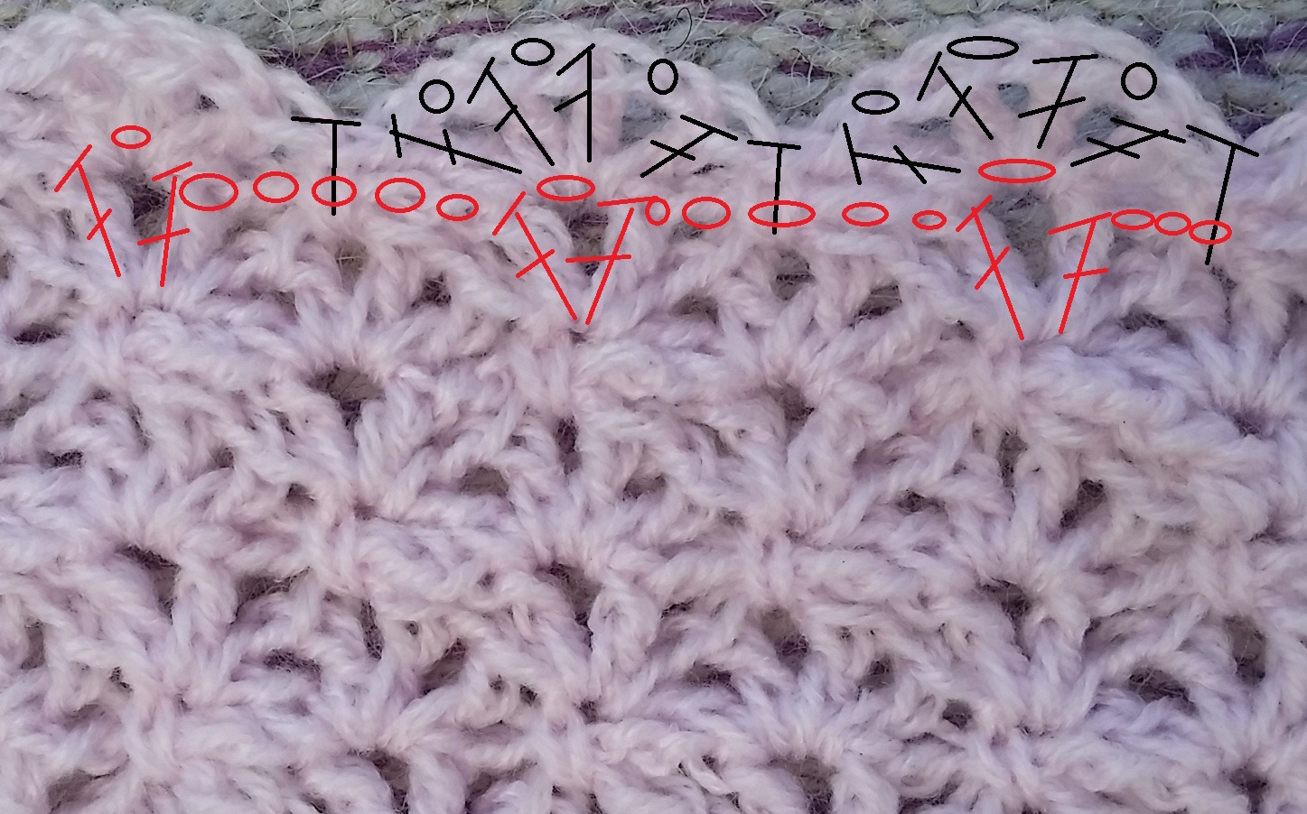 cocoon granny shrug cardigan kofta pattern diagram crochet