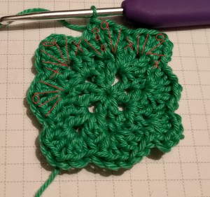 shell granny square crochet virkad mormosruta av snäckor 